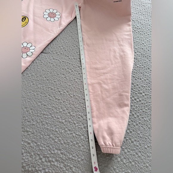 Samii Ryan Smiley by André Time To Smile Pink Color-block Cozy Jogger Size L - Picture 13 of 14
